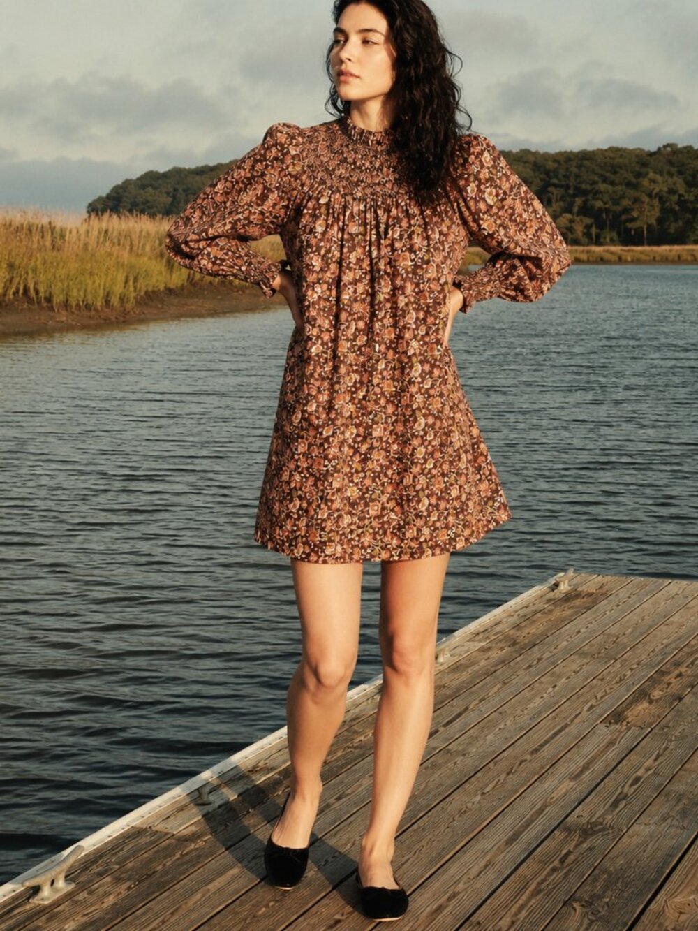 Doen Idalie Dress Mulberry Vine‎ Floral Size XS Mini Dress